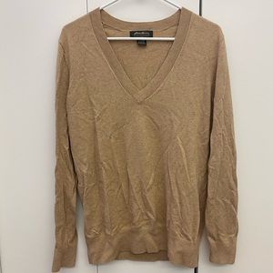 Eddie Bauer Cashmere Blend Sweater (light brown)